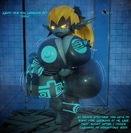 areola belly big_areola big_breasts big_nipples black_body black_ears black_skin blonde_hair blue_areola blue_body blue_markings blue_nipples blue_skin blue_vulva breasts dialogue female female_humanoid front_view genitals hair hand_on_breast hand_on_own_breast huge_breasts huge_thighs humanoid_pointy_ears inside markings motion_lines multicolored_body navel nipples not_furry nude nude_female nude_humanoid pointy_ears red_eyes shortstack shortstack_female shower solo talking_to_another teeth text thick_thighs two_tone_body vulva wet wet_body yellow_sclera neet_boi therabbitsnsfw_(modeler) nintendo the_legend_of_zelda twilight_princess midna humanoid imp twili 2026 3d_(artwork) colored digital_media_(artwork) english_text hi_res shaded