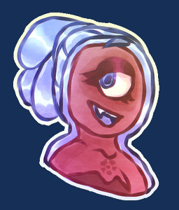 1_eye bodily_fluids female solo anonymous_artist cartoon_network steven_universe fan_character alien alien_humanoid cyclops gem_(species) humanoid spodumene_(gem_species) 2019 alpha_channel bust_portrait detailed digital_media_(artwork) portrait shaded source_request unavailable_at_source