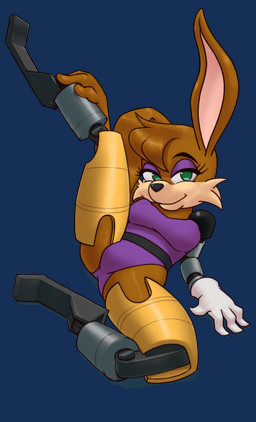 4_fingers anthro big_breasts black_clothing black_eyebrows black_leotard black_nose breasts brown_body brown_ears brown_fur cheek_tuft clothing eyebrows eyelashes facial_tuft female female_anthro fingers fur glistening glistening_eyes gloves green_eyes half-closed_eyes handwear head_tuft legs_up leotard mouth_closed multicolored_body multicolored_clothing multicolored_fur multicolored_leotard narrowed_eyes no_pupils one_glove pink_inner_ear presenting_crotch prosthetic prosthetic_arm prosthetic_leg prosthetic_limb purple_clothing purple_eyelids purple_leotard reclining simple_background smile smiling_at_viewer snout solo tan_body tan_fur transparent_background tuft two_tone_body two_tone_clothing two_tone_fur two_tone_leotard white_clothing white_gloves white_handwear spacechoochoo sega sonic_the_hedgehog_(series) bunnie_rabbot lagomorph leporid mammal rabbit 2026 alpha_channel hi_res