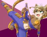 anthro brown_hair female fur green_eyes hair midriff navel open_mouth solo ehime_mikan legend_of_mana mana_(series) square_enix daena domestic_cat felid feline felis mammal 5:4