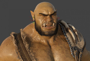 beard clothed clothing facial_hair fangs humanoid_pointy_ears male muscular muscular_male partially_clothed pointy_ears solo teeth teeth_showing ad-games gorzak_(ad-games) humanoid orc 3d_(artwork) digital_media_(artwork)