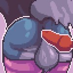 butt femboy knot male male/male penetration solo whiteoutline nightowl0090 canid canine canis mammal wolf 1:1 animated digital_media_(artwork) loop pixel_(artwork) pixel_animation short_playtime