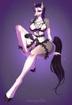anthro balls black_hair black_penis black_tail bodily_fluids dripping erection eyelashes facial_piercing foreskin genital_fluids genitals gradient_fur grey_balls grey_body gynomorph hair humanoid_genitalia humanoid_penis hybrid_genitalia hybrid_penis intersex looking_at_viewer medial_ring medial_ringed_humanoid_penis medial_ringed_hybrid_penis multicolored_hair multicolored_penis nipples nose_piercing nose_ring penis piercing pink_nipples precum precum_drip purple_hair red_eyes ring_piercing septum_piercing septum_ring simple_background sitting solo sparkles tail two_tone_hair two_tone_penis white_body white_penis smogville equid equine horse mammal hi_res