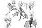 anthro bat_wings bodysuit breasts clothing dominatrix female latex leather leotard membrane_(anatomy) membranous_wings nude skinsuit small_breasts tight_clothing winged_arms wings lettup disney zootopia lucy_(lettup) bat leaf-nosed_bat mammal microbat vampire_bat yangochiropteran 3:2 monochrome story