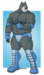 abs anthro biceps big_muscles fur male muscular muscular_anthro muscular_male pecs pose solo wrestler houndgrey hound_(character) pro canid canine canis domestic_dog great_dane mammal mastiff molosser 2013