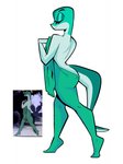 anthro clothing cross_country_detours eyes_closed female herny hi_res lizard looney_tunes merrie_melodies reptile rita_skopt scalie solo tex_avery undressing warner_brothers