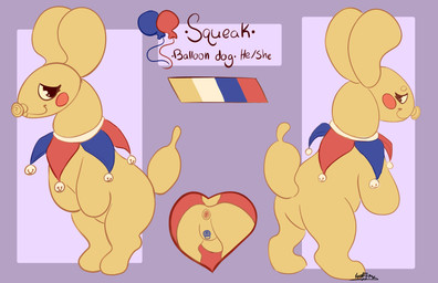 ambiguous_gender anthro anus balloon balloon_animal blush featureless_crotch genitals inflatable jester lock_symbol null null_bulge simple_background solo text wolf_fire glitch_productions the_amazing_digital_circus animate_inanimate canid canine living_balloon living_inflatable mammal absurd_res digital_drawing_(artwork) digital_media_(artwork) english_text hi_res model_sheet