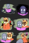 anthro blush book brown_body clothing duo grey_body machine male one_eye_closed reading shirt slightly_chubby surprised text topwear missluwu robot_dreams rascal_(robot_dreams) robot_(robot_dreams) mammal procyonid raccoon robot 2024 comic hi_res spanish_text translated