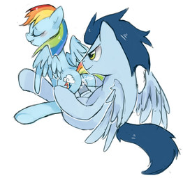 animal_genitalia animal_penis anus blue_body blue_feathers blue_fur blue_hair blush bodily_fluids cum cum_in_vagina cum_inside cutie_mark duo equine_genitalia equine_penis erection eyes_closed feathered_wings feathers female female_on_top female_penetrated feral fur genital_fluids genitals green_eyes hair happy long_hair looking_pleasured male male/female male_on_bottom male_penetrating male_penetrating_female multicolored_hair multicolored_tail on_bottom on_top orgasm passionate penetration penile penile_penetration penis penis_in_vagina rainbow_hair rainbow_tail rear_view reverse_cowgirl_position sex simple_background smile straddling tail vaginal vaginal_penetration vulva white_background wings clop-time suizilla friendship_is_magic hasbro my_little_pony mythology rainbow_dash_(mlp) soarin_(mlp) wonderbolts_(mlp) equid equine mammal mythological_creature mythological_equine pegasus