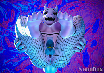3_toes abstract_background anthro anus armwear ball_ring blue_penis butt claws clothing disembodied_penis duo eyeshadow feet female fishnet_armwear fishnet_clothing fishnet_legwear foot_focus fur genitals hands_on_legs hands_on_thighs horn legwear makeup male open_mouth penetration penis presenting presenting_hindquarters psychedelic_background tail toe_claws toes torn_clothing translucent translucent_penis vaginal vaginal_penetration white_body white_fur neondos twilightv0ids_(modeler) undertale_(series) toriel boss_monster_(undertale) bovid caprine goat mammal 3d_(artwork) blender_(artwork) digital_media_(artwork) hi_res