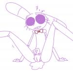 anthro confusion crossgender female genitals machine mtf_crossgender pussy simple_background solo white_background the_weaver five_nights_at_freddy's scottgames bonnie_(fnaf) weaver_bonnie animatronic lagomorph leporid mammal rabbit robot