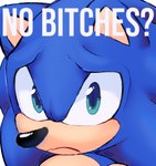 2022 anthro blue_body digital_media_(artwork) english_text eulipotyphlan frown green_eyes hedgehog looking_at_viewer male mammal meme no_bitches? sad sega solo sonic_the_hedgehog sonic_the_hedgehog_(series) spacemvtt text