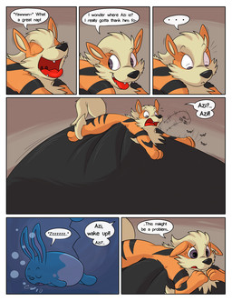 after_vore belly big_belly duo female feral fur huge_belly inflation liquid_inflation lying lying_on_self orange_body orange_fur sleeping sleeping_in_stomach speech_bubble text vore water_inflation dweet-tea nintendo pokemon rojo_(dweet-tea) arcanine azumarill generation_1_pokemon generation_2_pokemon pokemon_(species) 2016 comic english_text hi_res