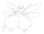 2_toes 4_arms 4_fingers 4_wings ambiguous_gender antennae_(anatomy) anthro arm_spikes arthropod_abdomen biped bottom_heavy bottomwear cheek_tuft clothing exoskeleton facial_tuft feet fingers fist insect_wings melee_weapon mouth_covered multi_arm multi_limb multi_wing narrowed_eyes pants pecs pigeon_toed scarf simple_background solo spikes spikes_(anatomy) standing sword sword_on_back thigh_cutout toes tuft weapon white_background wide_hipped_anthro wide_hipped_male wide_hips wide_stance wings maddeku arthropod dragonfly insect 2021 black_and_white digital_drawing_(artwork) digital_media_(artwork) hi_res monochrome sketch