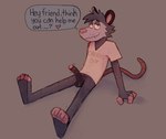 anthro balls bedroom_eyes bottomless bottomless_anthro bottomless_male clothed clothing dialogue erection foreskin fur genitals grey_body grey_fur hairless_tail looking_at_viewer male narrowed_eyes penis pink_nose plantigrade seductive shirt shirt_only sitting smile solo t-shirt t-shirt_only text toony topwear topwear_only bowserboy101 oliver_(bowserboy101) american_opossum mammal marsupial english_text hi_res