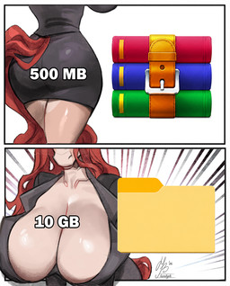 anthro big_breasts biped black_bottomwear black_clothing black_skirt black_topwear blazer bottomwear breasts butt cleavage clothed clothing female hair huge_breasts leaning leaning_forward pencil_skirt red_hair red_tail skirt solo tail text topwear white_body wide_hips landysh decompressed_file_meme winrar miranda_(landysh) equid equine horse mammal meme