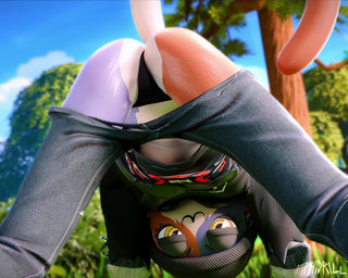 :3 animal_ears animal_nose anthro black_clothing black_headwear black_shirt black_topwear bottomwear bottomwear_pull brown_body brown_fur butt cat_tail clothing clothing_pull female fur grey_body grey_fur headgear headwear jumping multicolored_body multicolored_fur pants pants_pull raised_tail shaking shaking_butt shirt short_sleeves solo spread_legs spreading standing tail topwear two_tone_body two_tone_fur white_body white_fur miphidrill epic_games fortnite meow_skulls calico_cat domestic_cat felid feline felis mammal 3d_(artwork) animated digital_media_(artwork) no_sound short_playtime