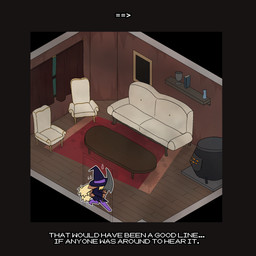 anthro chair clothing coffee_table female furnace furniture hat haunted_house headgear headwear holidays sofa solo table text umbrella witch_costume witch_hat corruptedcryptid halloween nintendo pokemon penny_(corruptedcryptid) generation_4_pokemon lopunny pokemon_(species) 1:1 english_text hi_res trans_(lore) trans_woman_(lore)