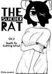 big_breasts black_hair breasts cho_second choi_yujin clothing comic death english_text female hair hi_res human humanoid mammal monochrome mouse murid murine rat rodent shirt suicide text the_suicider_rat topwear white_clothing white_shirt white_topwear