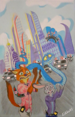anthro blue_body blue_scales car carrying_another drone fangs female feral fur grey_body grey_fur group male orange_body orange_fur pointy_ears police police_car police_vehicle rabbit_ears running running_away scales teeth vehicle yellow_eyes eikku91 disney zootopia gary_de'snake judy_hopps nick_wilde canid canine european_rabbit fox lagomorph leporid mammal oryctolagus pit_viper rabbit red_fox reptile scalie snake true_fox viper hi_res