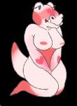 anthro anthrofied blue_eyes blush breasts countershade_face countershade_torso countershading cute_fangs exposed fangs featureless_feet featureless_limbs feet female heart_symbol looking_away markings multicolored_body nipples non-mammal_breasts nude pink_body pink_countershading pink_markings red_body reverse_countershading shy simple_background slightly_chubby solo teeth transparent_background furfaggity animal_crossing nintendo gayle_(animal_crossing) alligator alligatorid crocodilian reptile scalie 2014 alpha_channel digital_media_(artwork) full-length_portrait portrait