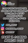 absurd_res advertisement arch3y comic cool_colors credits english_text hi_res information not_furry patreon patreon_logo patreon_username text zero_pictured