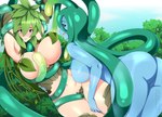 big_breasts breasts butt duo featureless_breasts featureless_crotch female female/female leaf leaf_hair monster_girl_(genre) not_furry nude plant plant_hair pseudo_hair tentacles translucent translucent_body lindaroze_(artist) monster_musume kii_(monster_musume) suu_(monster_musume) elemental_creature elemental_humanoid flora_fauna goo_creature goo_humanoid humanoid plant_humanoid