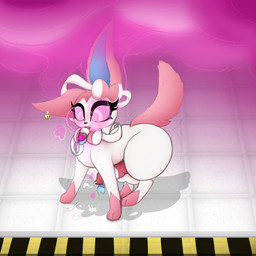 animal_genitalia animal_penis canine_genitalia canine_penis cigar corruption erection feral forced gas genitals hypnosis knot male mind_control penis ribbonjob smoke solo thick_thighs transformation allbadbadgers conditional_dnp nintendo pokemon eeveelution generation_6_pokemon mammal pokemon_(species) sylveon 1:1 absurd_res hi_res story story_in_description