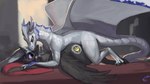 claws duo female feral male male/female tail teasing typhose nsilverdraws mythology tiberius_aldrake dragon equid equine mammal mythological_creature mythological_scalie scalie 16:9 absurd_res hi_res widescreen