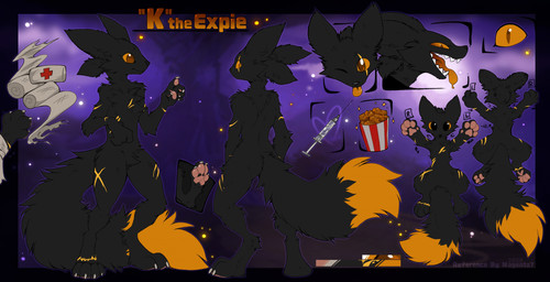 anthro biped butt claws feet fingers front_view fur looking_at_viewer male nude nude_anthro nude_male paws rear_view scar smile solo standing tail teeth toes tongue magenta7 casualties:_unknown expie_(gunsawian) gunsawian 2026 absurd_res digital_drawing_(artwork) digital_media_(artwork) hi_res