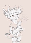 ambiguous_gender bong bottomwear clothed clothing drugs fully_clothed holding_bong holding_object marijuana shirt shorts simple_background smoke solo standing stoned substance_intoxication topwear animancer luck_(animancer) dipodid jerboa mammal rodent hi_res sketch