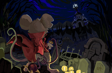 3_toes 4_fingers action_pose anthro barefoot big_ears biped cemetery church clothed clothed_anthro clothed_female clothing coat detailed_background feet female female_anthro fingers fur hindpaw holding_melee_weapon holding_object holding_weapon holding_whip melee_weapon night notched_ear paws pose red_clothing red_coat red_topwear sky solo_focus title toes tombstone topwear weapon whip white_body white_fur sailaunglinn mina_the_hollower yacht_club_games mina_(mina_the_hollower) mammal mouse murid murine rodent hi_res