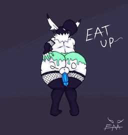 armwear backsack balls blue_penis clothing elbow_gloves fishnet_clothing frosting_on_butt genitals gloves handwear legwear male penis solo stockings white_body florianmoth florian_(florianmoth) arthropod humanoid hybrid insect lepidopteran moth succubus hi_res