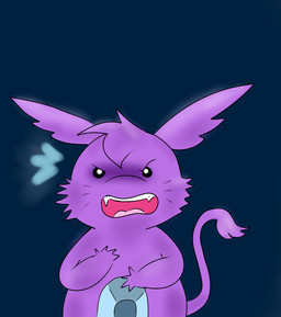 4_fingers annoyed anthro arms_bent beady_eyes belly_gem black_background black_eyebrows black_eyes cheek_tuft eyebrows facial_tuft fangs fingers fluffy_ears fur furrowed_eyebrows gem hair hand_on_own_belly light long_ears long_tail looking_at_viewer male male_anthro markings noseless nude nude_anthro nude_male open_mouth pink_tongue purple_body purple_fur purple_hair purple_tail purple_tail_tuft sapphire_(gem) semi-anthro short_hair simple_background solo standing tail tail_tuft teeth tongue tuft whisker_markings tatodragon kappa_mikey guano_(kappa_mikey) mammal unknown_species 2015 colored dialogue_in_description digital_drawing_(artwork) digital_media_(artwork) english_description half-length_portrait hi_res lighting portrait shaded