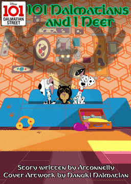 black_body black_fur black_spots blue_sofa female feral floppy_ears fur furniture glasses_(marking) group male pink_inner_ear sofa spots tan_body tan_fur tan_inner_ear text toony trio white_body white_fur white_spots danukistudio 101_dalmatian_street 101_dalmatians disney cozmo_of_the_stars_(acronnelly) dolly_(101_dalmatians) dylan_(101_dalmatians) fan_character canid canine canis dalmatian domestic_dog mammal pomeranian spitz absurd_res english_text hi_res