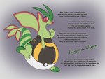 anthro biped blush clothed clothing diaper diaper_only green_body green_wings male markings permanent permanent_diaper pokeball_diaper red_body simple_background solo striped_markings striped_tail stripes tail tail_markings text topless ultra_ball_diaper wearing_diaper wings anonymous_artist mythology nintendo pokemon fan_character pampy_the_flygon dragon flygon generation_3_pokemon mythological_creature mythological_scalie pokemon_(species) scalie 2022 4:3 digital_media_(artwork) english_text