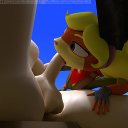 anthro anthro_penetrated blonde_hair clothed clothing duo fellatio female female_on_human female_penetrated fur genitals hair human_on_anthro human_penetrating human_penetrating_anthro interspecies larger_human larger_male male male/female male_on_anthro male_penetrating male_penetrating_female oral oral_penetration penetration penile penis sex size_difference smaller_anthro smaller_female tongue tongue_out tongue_out_fellatio doublestuffed jak_and_daxter naughty_dog sony_corporation sony_interactive_entertainment tess_(jak_and_daxter) human mammal mustelid ottsel 1:1 2016 3d_(artwork) 3d_animation animated digital_media_(artwork) hi_res no_sound short_playtime video