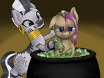 2016 4:3 after_vore bathing blue_eyes brown_body cauldron collar cutie_mark digital_media_(artwork) duo ear_piercing ear_ring earth_pony embarrassed equid equine feces female female/female feral friendship_is_magic grey_body grin hair hasbro hi_res horse looking_back mammal mayor_mare_(mlp) multicolored_hair my_little_pony neck_ring piercing pink_hair pony ring_piercing scatplay shdingo smile striped_body stripes teal_eyes two_tone_hair two_tone_tail vore zebra zecora_(mlp)