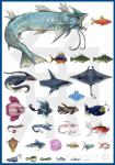 ambiguous_gender barbel_(anatomy) blue_border blue_eyes border feral flesh_whiskers group horn open_mouth realistic red_eyes teeth yaj_leaf nintendo pokemon alomomola barboach basculin blue-striped_basculin carvanha chinchou eelektrik eelektross feebas finneon fish generation_1_pokemon generation_2_pokemon generation_3_pokemon generation_4_pokemon generation_5_pokemon goldeen gorebyss gyarados huntail lanturn lumineon luvdisc magikarp mantine mantyke marine pokemon_(species) qwilfish red-striped_basculin relicanth remoraid seaking sharpedo stunfisk tynamo whiscash biological_illustration hi_res technical_illustration zoological_illustration