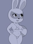 anthro ball beach_ball big_breasts biped breasts camel_toe cleavage clothed clothing eyelashes female hand_on_hip inflatable lipstick looking_up makeup mask navel solo thick_thighs wide_hipped_female wide_hips sirredbenjamin animal_crossing nintendo mira_(animal_crossing) lagomorph leporid mammal rabbit 2018 digital_drawing_(artwork) digital_media_(artwork) greyscale hi_res monochrome portrait three-quarter_portrait