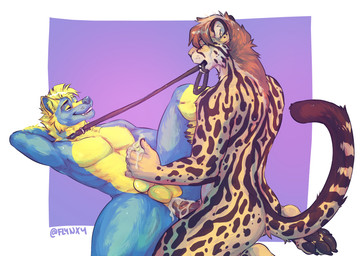 anal anal_penetration animal_genitalia animal_penis anthro anthro_on_anthro anthro_penetrated anthro_penetrating anthro_penetrating_anthro biped bodily_fluids canine_genitalia canine_penis collar cum cum_in_ass cum_inside cum_on_hand dominant duo genital_fluids genitals leash leash_pull looking_pleasured male male/male male_penetrated male_penetrating male_penetrating_male penetration penis sex tail flynx-flink xaiphafonese zenoth canid canine cheetah chipmunk felid feline fox ground_squirrel hybrid king_cheetah mammal rodent sciurid absurd_res hi_res