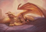 anthro erection genitals horn lying male membrane_(anatomy) membranous_wings nude on_side penis scales solo speedpaint spikes tail tan_body tan_scales wings klongi mythology prode teygar dragon mythological_creature mythological_scalie scalie digital_media_(artwork) hi_res