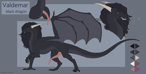 animal_genitalia animal_penis anus beard black_body black_scales butt claws facial_hair feral genitals goatee hair horn long_penis male paws penis scales solo tail tapering_penis teeth text wings taka_(artist) mythology valdemar_fordragon_(character) dragon mythological_creature mythological_scalie scalie vampire absurd_res english_text hi_res model_sheet