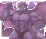 5_fingers abs anthro biceps big_muscles bulge claws clothed clothing fingers flexing grey_eyes grin hand_on_hip horn humanoid_hands looking_at_viewer male muscular muscular_anthro muscular_male pecs purple_body purple_scales quads scales simple_background smile solo sparkles standing tail topless triceps underwear underwear_only white_claws white_horn morganramune mythology nintendo ring_fit_adventure dragaux dragon mythological_creature mythological_scalie scalie 2019 hi_res