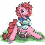 american_football ball female gridiron_ball semi-anthro solo sport flutterthrash hasbro my_little_pony nfl seattle_seahawks cherryfiller fan_character equid equine horse mammal pony hi_res