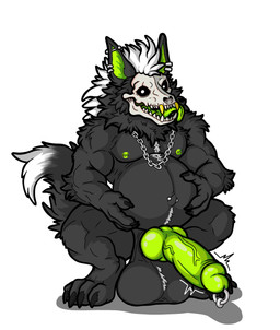 animal_genitalia animal_penis anthro areola balls barbell_piercing belly big_balls big_belly big_penis black_body black_fur body_hair bone canine_genitalia canine_penis chain_necklace dipstick_tail ear_piercing ear_ring erection fur genital_piercing genitals green_areola green_inner_ear green_nipples green_penis green_tongue hair hand_on_own_belly happy_trail huge_balls huge_penis humanoid_hands hyper hyper_balls hyper_genitalia hyper_penis industrial_piercing jewelry knot knotted_penis male markings mohawk musclegut muscular muscular_anthro muscular_arms muscular_male muscular_thighs navel navel_barbell navel_piercing necklace nipple_barbell nipple_piercing nipples open_mouth penis penis_piercing piercing prince_albert_piercing ring_piercing sharp_teeth simple_background skull skull_head solo tail tail_markings teeth throbbing throbbing_penis tongue tongue_out vein veiny_penis white_background white_body white_fur white_hair white_tail_tip dathgar magnus_(dathgar) skulldog_(species) 2025 digital_drawing_(artwork) digital_media_(artwork) english_description hi_res