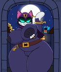 anthro areola belt big_breasts breasts castle crossgender female fur glowing glowing_eyes lockpick_kit night nipples nude nude_anthro nude_female purple_body purple_fur purple_nipples sky solo star thick_thighs wide_hips paladyart98 brawl_stars supercell_(company) kit_(brawl_stars) domestic_cat felid feline felis mammal absurd_res hi_res