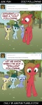 female feral group humor joke male pun quadruped tail text young young_feral loceri ask_pun hasbro my_little_pony tumblr fan_character pun_pony earth_pony equid equine horse mammal pony comic english_text hi_res url