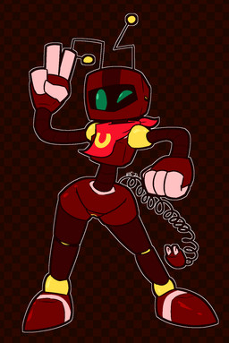 4_fingers antennae_(anatomy) black_antennae brown_body brown_clothing brown_footwear brown_shoes checkered checkered_background clothing curled_antennae female fingers footwear genitals gesture green_eyes hand_gesture kerchief machine metallic_body not_furry nude one_eye_closed pattern_background pink_body pink_clothing pink_footwear pink_shoes pose red_body red_kerchief shoes simple_background solo v_sign vulva wink yellow_antennae yellow_body yellow_kerchief yellow_vulva ultilix ultibot_(ultilix) humanoid robot 2022 hi_res