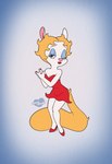 breasts clothing dress female pose solo wide_hips minxydoodle animaniacs betty_boop_(series) paramount_pictures warner_brothers betty_boop minerva_mink mammal mink mustelid musteline true_musteline hi_res pinup